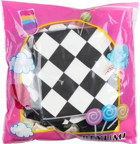 Miniatura 5 de BeYumi Paquete de 127 suministros de decoración para fiestas de autos de carreras, incluye banderines, globos, mantel, vajilla, bolsas de regalo