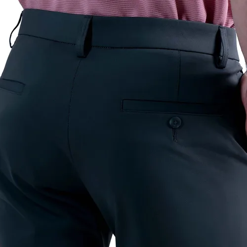 Miniatura 5 de Haggar Pantalón deportivo para hombre, de viaje, rendimiento, ajuste recto, frente plano, elástico, casual