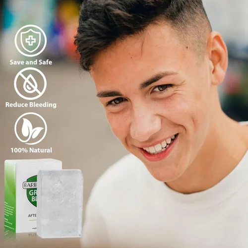 Miniatura 6 de Bloque de alumbre natural para después del afeitado, 3.5 onzas (3.53 oz) calmante de la piel y calma instantánea de la maquinilla de afeitar