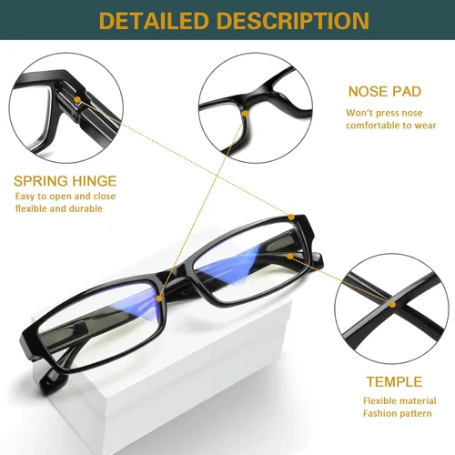 Miniatura 3 de NORPERWIS Paquete de 6 Gafas de Lectura para Mujeres y Hombres, Lectores de Luz Azul, Anteojos de Computadora Antirreflejos con Bisagra de Resorte