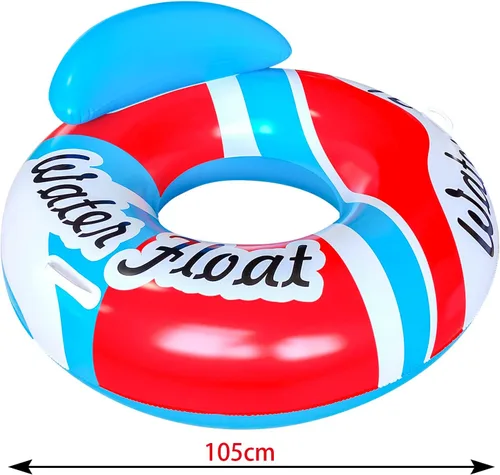 Miniatura 6 de Flotador de piscina para adultos, flotadores de playa para adultos, balsas inflables, sofá de aire para piscina, silla flotante, con dos asas, ideal