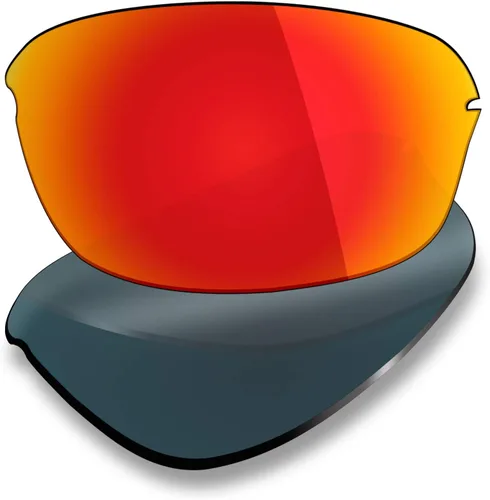 Miniatura 3 de Mryok 4 pares de lentes polarizadas de repuesto para gafas de sol Oakley Half Wire 2.0 Stealth BlackFire RedIce BlueSilver Titanium