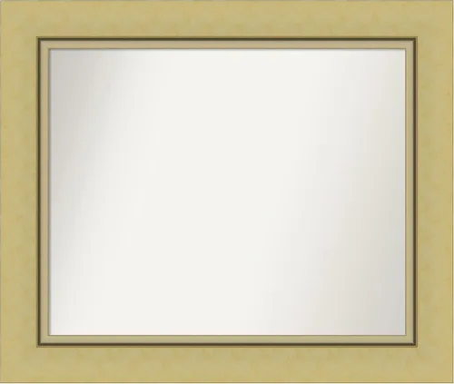 Miniatura 8 de Amanti Art Landon Gold Espejo de baño, espejo de pared o espejo de tocador de baño sobre el fregadero (26.25 x 26.25 pulgadas) Espejo no biselado