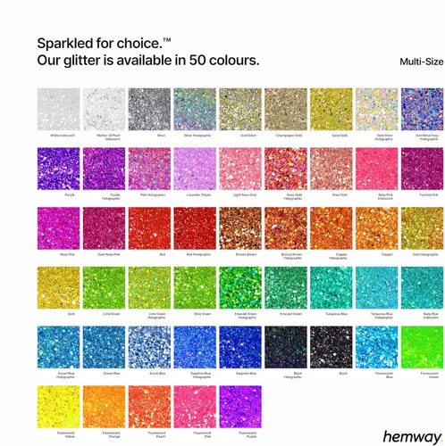 Miniatura 5 de Hemway Craft Glitter - Rojo Copos de lentejuelas metálicas de varios tamaños para manualidades de resina y epoxi Suministros para vasos