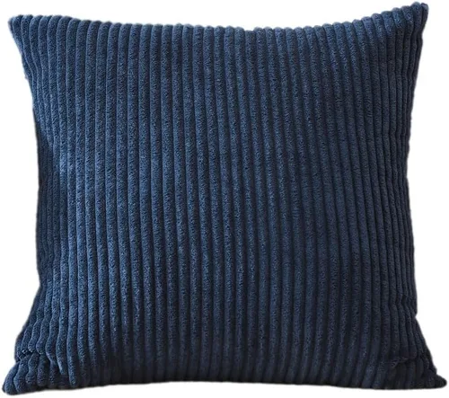 Miniatura 42 de Artscope Fundas de Almohada de Pana a Rayas Acogedoras Súper Suaves Decorativas Cuadradas Fundas de Cojín para Sofá Sillón Dormitorio Decoración