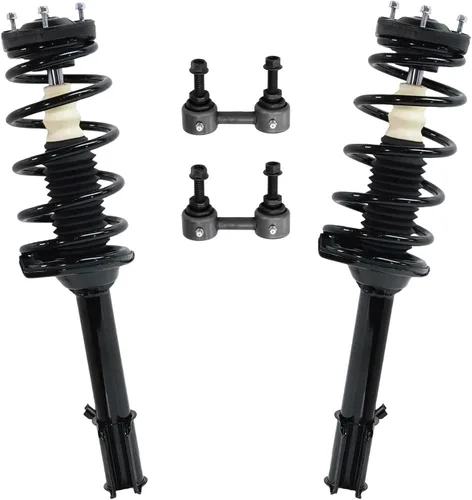 Miniatura 93 de Detroit Axle - Kit de 4 piezas RWD Puntales Delanteros Barras Estabilizadoras para Ford F-150 2021 2022 2023 2024, 2 Puntales con Resorte Helicoidal