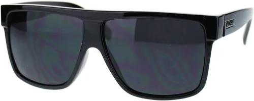 JuicyOrange KUSH - Gafas de sol para hombre, montura cuadrada plana, lente negra oscura, 5 5/8 pulgadas (5.630 in) de ancho x 2 pulgadas de alto