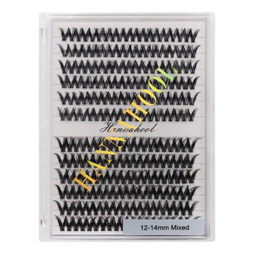 Miniatura 12 de 12 filas - Bandeja grande con pestañas postizas mixtas de 8, 10, 12, 14, 16 mm / mixtas de 14, 15, 16 mm / mixtas de 14 mm - 16 mm / mixtas de 18-20