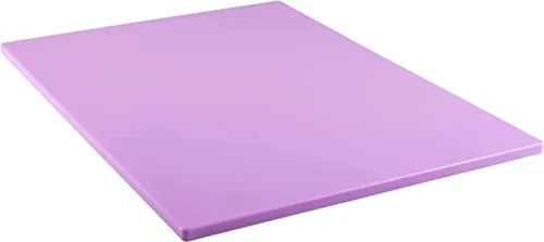 TrueCraftware - Tabla de cortar de 20 x 15 x 1/2 pulgadas para cocina de plástico de color púrpura - Tabla de cortar de cocina duradera codificada