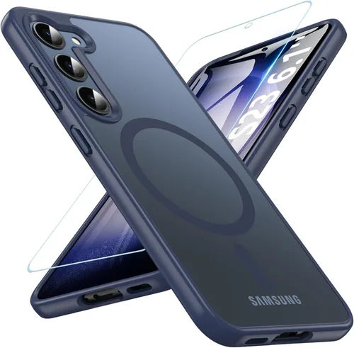 Miniatura 11 de OWKEY Funda magnética para Samsung Galaxy S23 de 6.1 pulgadas, para Magsafe con protector de pantalla, protección de grado militar, a prueba