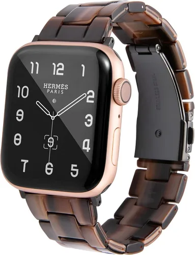 Miniatura 40 de HOPO Compatible With Apple Watch Band Thin Lightweight Resin Strap Bracelet Fashion Wristband Replacement For iWatch Bands Series Ultra 11 10 9 8 7