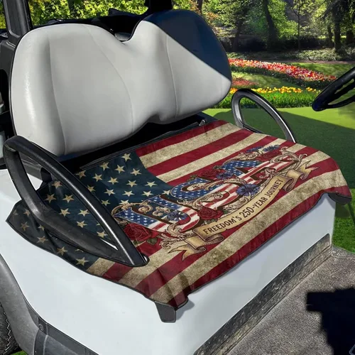 Miniatura 32 de Yewattles Funda de Asiento de Carrito de Golf Portátil Toalla de Asiento Club Car Ajuste Universal Carrito de Golf de 2 Asientos