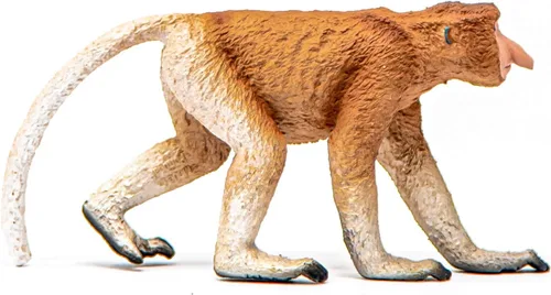 Miniatura 6 de Schleich Wild Life - Figura realista de mono Proboscis – Auténtico y altamente detallado juguete de animales salvajes, duradero para la educación