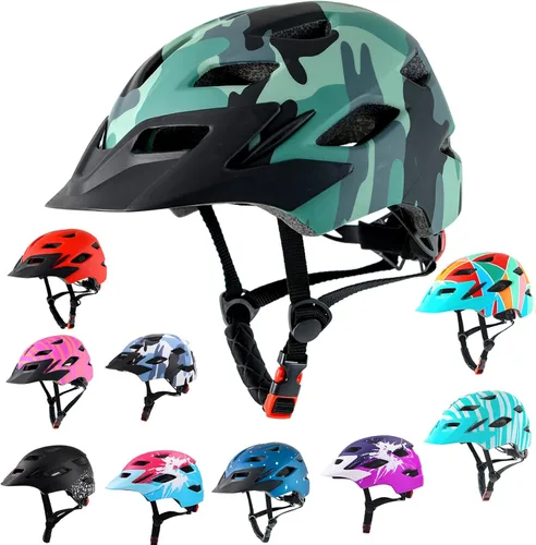 Miniatura 9 de Kids Bike Helmet,Bavilk Kids Boys Girls Bike Helmets with LED Light Detachable Visor Children Youth Teen Multi-Sport for Skating Cycling Scooter