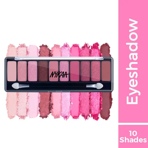 Miniatura 2 de Nykaa Cosmetics Eyes On Me - Paleta de sombra de ojos 10 en 1, Daydreaming, 1 unidad, maquillaje intenso de ojos con pigmentos, sombra de ojos