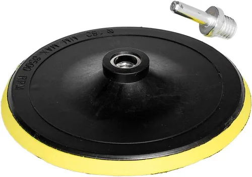 Miniatura 10 de HIFROM Almohadilla de respaldo de gancho y bucle de 4 pulgadas/3.937 in, pulidora orbital, almohadilla de lijado, adaptador de taladro M10