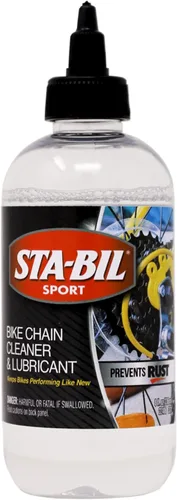 STA-BIL SPORT Limpiador y lubricante para cadenas de bicicleta: evita el óxido en cadenas, cables y desviadores, lubricante premium, fácil de