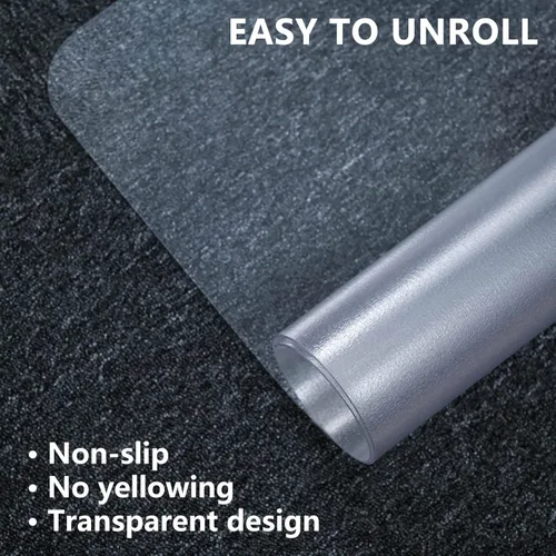 Miniatura 6 de FuturHydro Tapete para silla de oficina para suelo de madera dura, 36 x 48 pulgadas, tapete transparente para silla de computadora, tapete