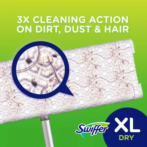 Miniatura 6 de SWIFFER SWEEPER - Paños desechables extragrandes para barrer, cajas de 16 unidades (paquete de 6)