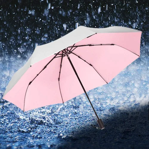 Miniatura 9 de TOPINCN Paraguas Estudiante Protector Solar Paraguas Mujer Soleado Lluvia Señora Mujer 3 Parasoles Parasoles Paraguas Rosa