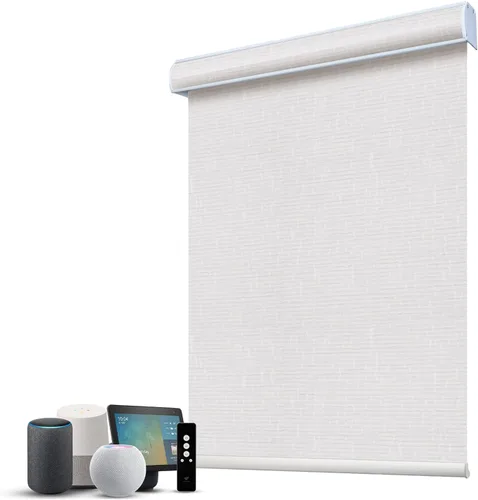 Miniatura 51 de SmartWings Persianas Motorizadas con Filtro de Luz, Compatible con Matter Thread Homekit Z-Wave Alexa Google, Persianas con 70% de Opacidad Safari