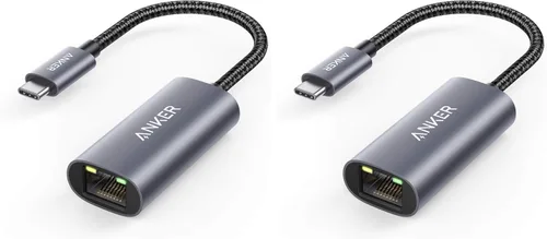 Anker Adaptador USB C 3.0 a Ethernet, concentrador de red portátil de 1 Gigabit, 10/100/1000 Mbps, para MacBook Pro, iPad Pro 2019/2018, ChromeBook,