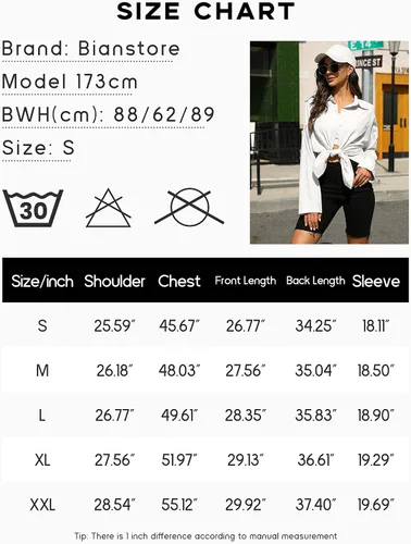 Miniatura 6 de Bianstore Camisas de lino de gran tamaño para mujer, blusas de manga larga con botones