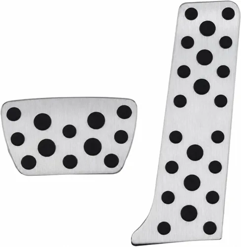 Miniatura 10 de Cubiertas de pedal de acelerador de gas de aleación de aluminio, accesorios interiores antideslizantes sin perforación, pedal de freno Pastillas