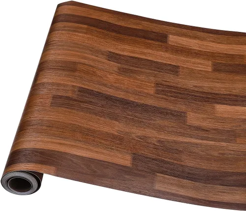 Miniatura 4 de Papel de contacto autoadhesivo de madera con bloque de carnicero para encimeras de cocina, armarios, puerta, mesa, escritorio, muebles, papel tapiz