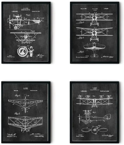 Regalos de piloto, decoración de avión enmarcada, ideas de regalo para amantes de la aviación, decoraciones únicas del ejército militar vintage,
