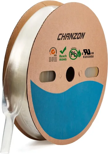 Miniatura 53 de CHANZON - Tubo termorretráctil de poliolefina de 2:1, relación 3/16" (5mm), rollo de 8 pies (2.5M de longitud total), funda transparente
