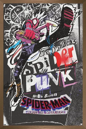 Miniatura 13 de Marvel Spider-Man: Across The Spider-Verse - Póster de pared de una hoja de Spider-Punk, 34 pulgadas de largo x 22.4 pulgadas de ancho, paquete