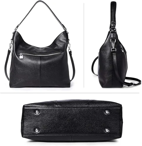 Miniatura 3 de BOSTANTEN Bolso de cuero para mujer, diseño de bolsos de hombro, Hobo