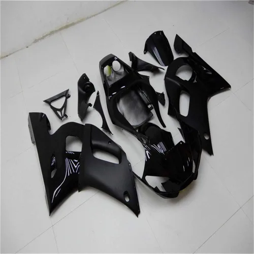 Miniatura 3 de Nuevo carenado de inyección negro mate brillante apto para Yamaha 1998-2002 YZF R6 1999 2000 2001 Kit pintado ABS plástico motocicleta carrocería