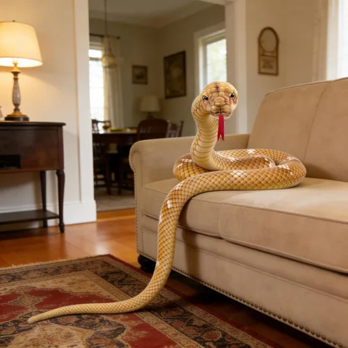 Miniatura 5 de Mukouxun Serpiente de peluche gigante de 112 pulgadas, serpiente de peluche para niños, juguetes de broma de animales de peluche, anaconda gigante