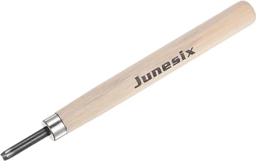 uxcell Cuchillo de tallado de madera, cincel de herramienta de acero al carbono 50# de 0.118 pulgadas, pequeño, redondo, esculpir Graver para