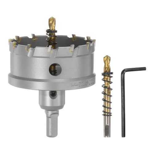 Miniatura 21 de HARFINGTON Cortador de carburo de sierra de agujero de metal de 0.472 in / 0.47 pulgadas de diámetro para acero inoxidable, metal, aleación