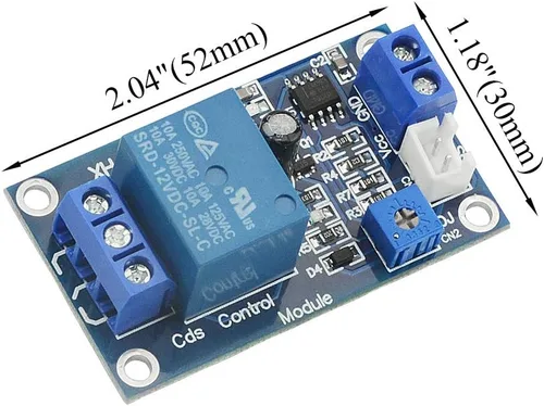 Miniatura 2 de 4 unids XH-M131 módulo de control automático de luz 12V relé de control de luz interruptor de luz módulo de resistencia fotosensible