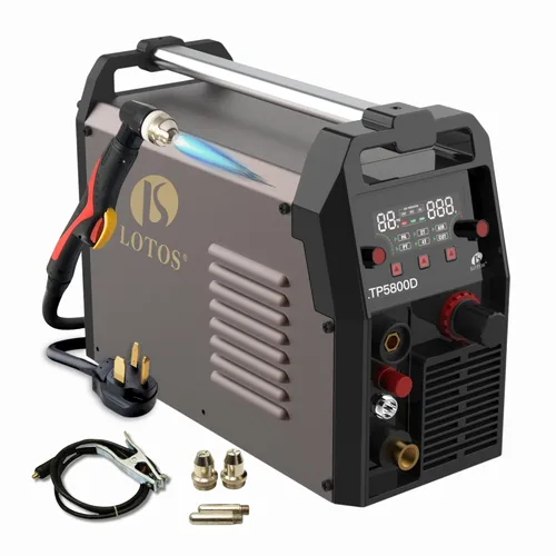 Miniatura 10 de LOTOS LTP5000D Cortador de plasma, actualización 2024 de 5/8" 16 mm corte limpio 3/4" 20 mm corte de separación 50A sin arco piloto plasma metal
