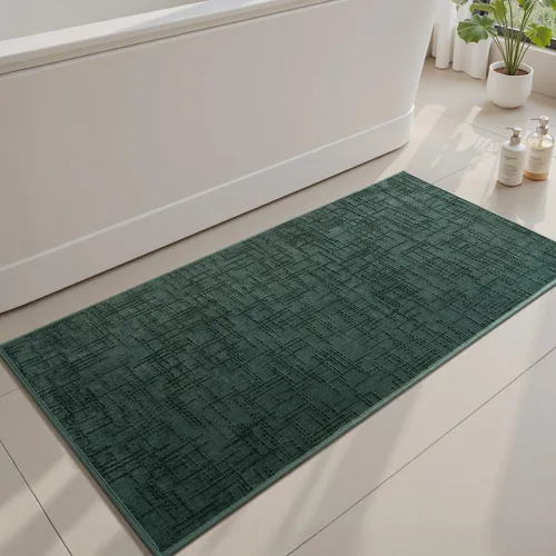 Miniatura 15 de AMOAMI Alfombra de Baño Antideslizante Súper Absorbente de Secado Rápido Alfombras de Baño para Piso de Baño Respaldo de Goma Lavable Alfombras
