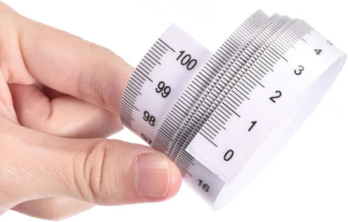 Miniatura 5 de uxcell Cinta métrica adhesiva con respaldo de 39.4 in de lectura vertical cinta métrica para barra de trabajo regla (transparente)