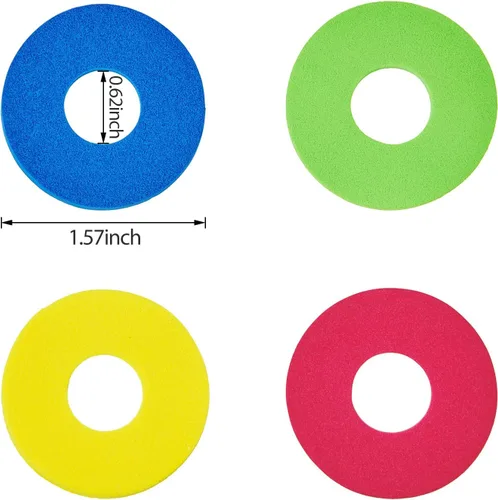 Miniatura 2 de 60 piezas de disco de espuma de juguete de disco de espuma voladora para control remoto robot juguete, rojo, azul, amarillo, verde