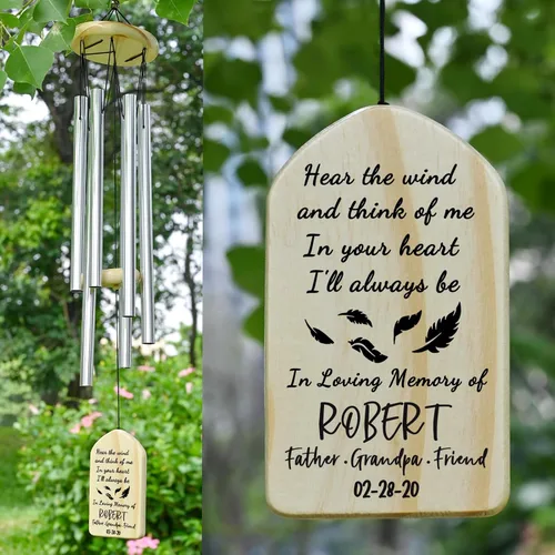 Miniatura 40 de Campanillas de viento conmemorativas para la pérdida de la madre, regalo de condolencias en memoria de mamá