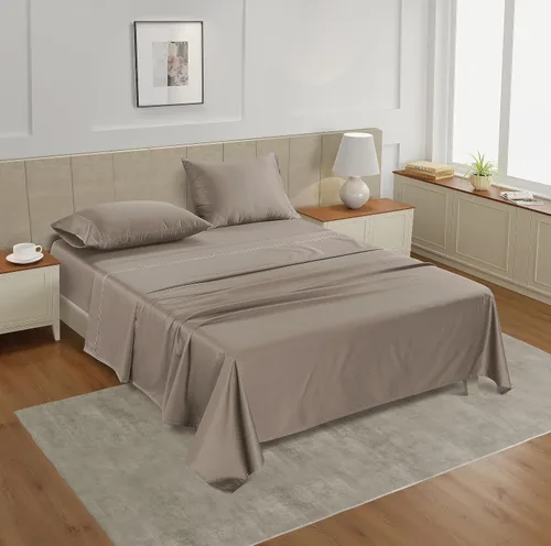 Miniatura 80 de Lane Linen Juego de 2 fundas de almohada 100 % de algodón, tamaño estándar, se adapta a almohadas estándar y Queen, fundas de almohada lujosas