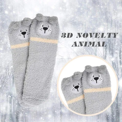 Miniatura 2 de Benefeet Sox Calcetines mullidos para hombre, calcetines divertidos y esponjosos, calcetines suaves de dibujos animados, calcetines suaves de felpa