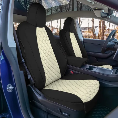Miniatura 2 de FH Group Fundas de asiento de automóvil de ajuste personalizado hechas específicamente para Tesla Model Y Ultraflex 2020-2025, fundas de asiento