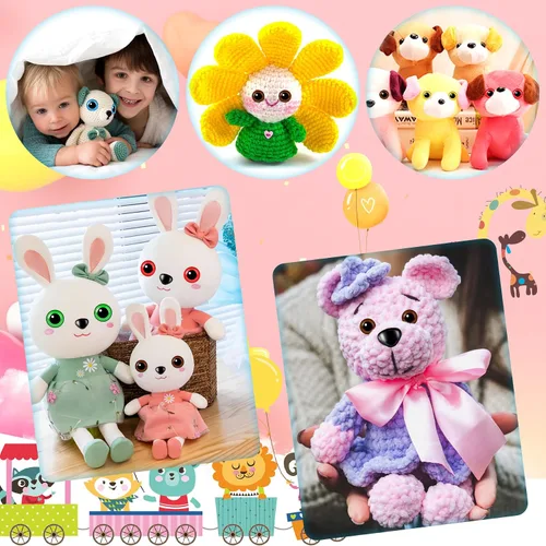 Miniatura 6 de UPINS 180 piezas de ojos y nariz grandes de seguridad de 0.47 a 1.18 pulgadas con arandelas para ojos de animales de peluche Amigurumi, muñeca
