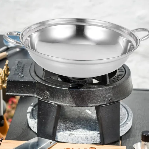 Miniatura 9 de GANAZONO Sartén Sartén 2pcs Cocina Olla Ramen Fideos Olla Antiderrames Todos los días Mariscos Seafood Dry Thicken Chef Wok Ramyun Cooker 10.2 in