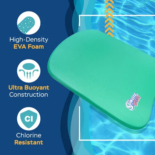 Miniatura 3 de Sunlite Sports Tabla de natación, flotador de ayuda de entrenamiento para natación y ejercicio de piscina, equipo de entrenamiento de tabla Boogie