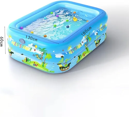 Miniatura 6 de con bomba inflable, piscinas familiares de tamaño completo, piscina inflable para niños, adultos, niños pequeños a partir de 3 años, al aire libre